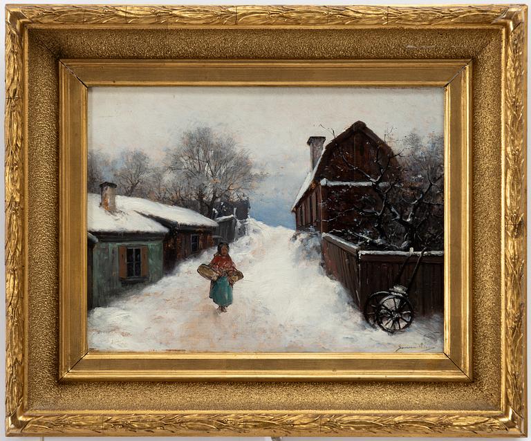 Severin Nilson, "Yttersta Tvärgränd, Söder,  Stockholm".