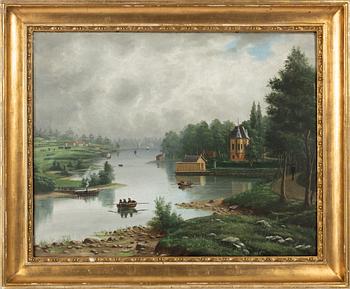 Swedish artist, 19th century, Sirishov at Djurgården.