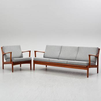 BERTIL FRIDHAGEN, Sofa and easy chair, "Kuba", Bröderna Andersson, 1960s.