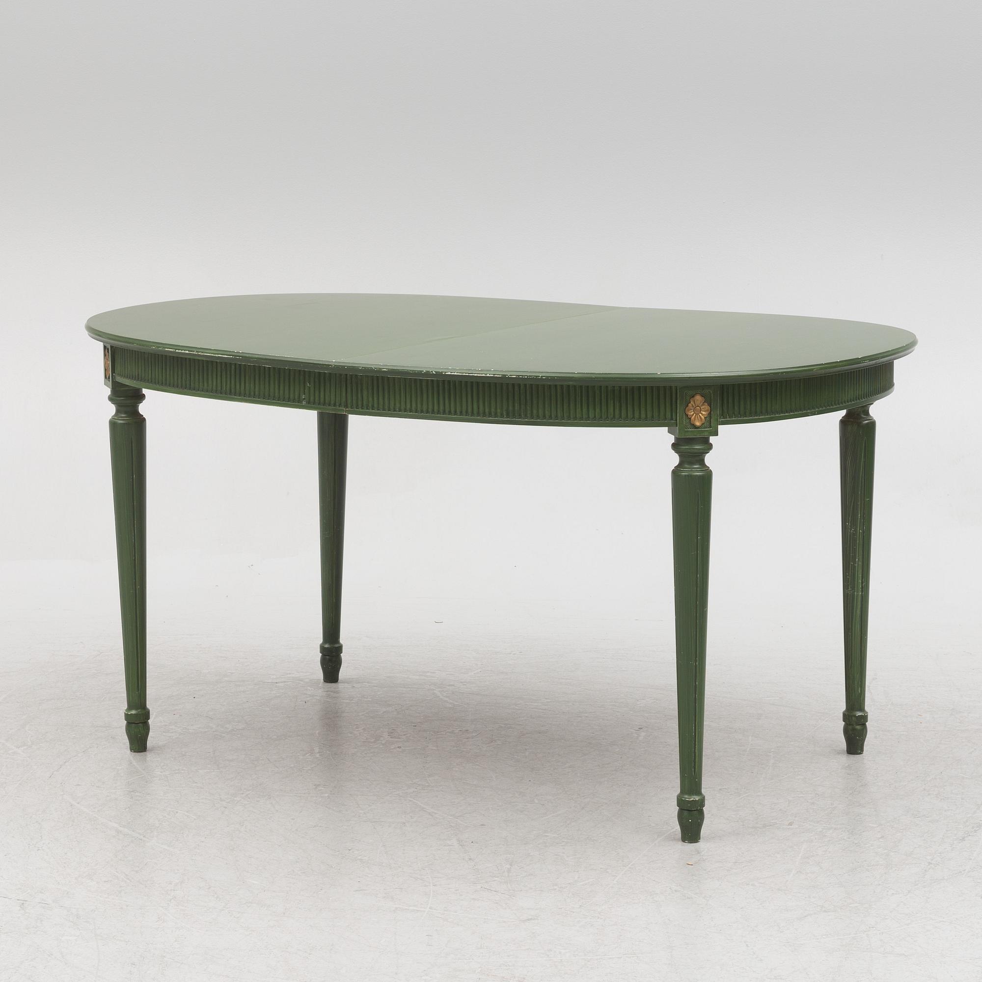 Matgrupp, 9 delar, gustaviansk stil, Åmells, 1900-talets andra hälft.