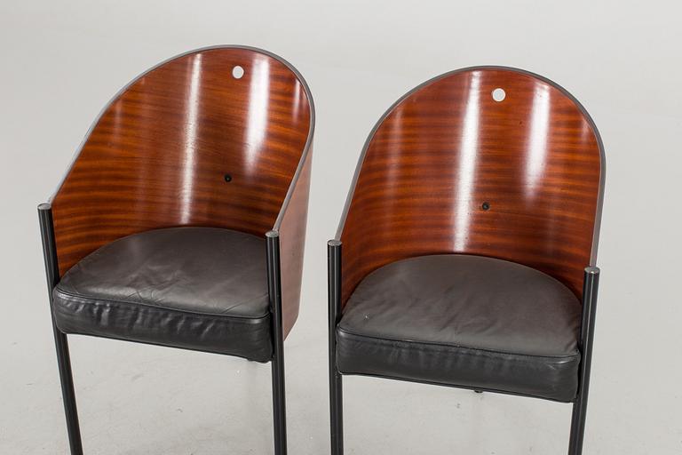 A PAIR OF PHILIPPE STARCK "COSTES" CHAIRS, Alepht, Driade, Italy.