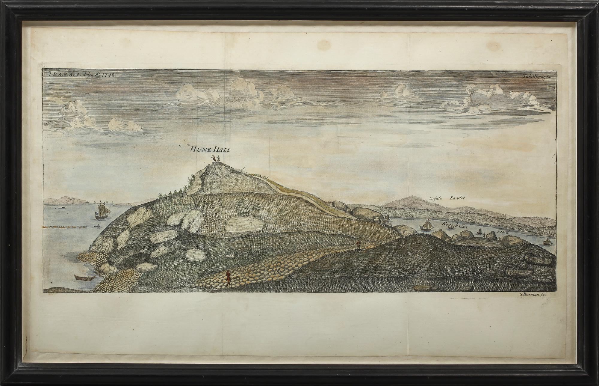 GEORG BIURMAN, etsning sign o dat 1748.