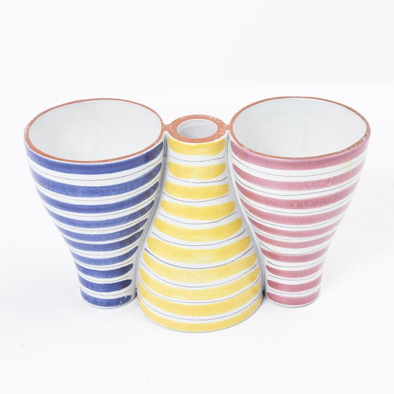 Stig Lindberg, a candle holder/vase, 'Snurran', Gustavsberg Studio.
