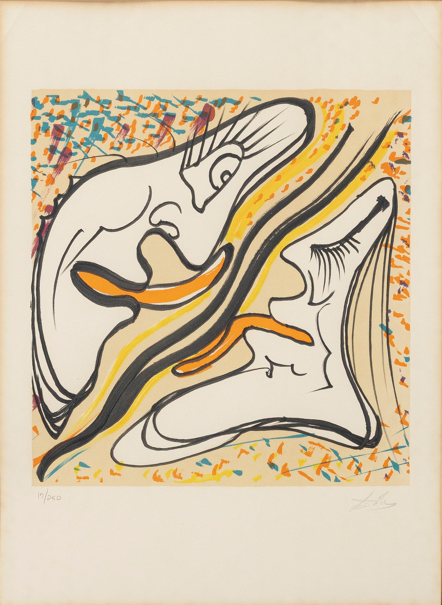 Salvador Dalí, 'Amplesso Allocinogeno (Hallucinogenic Emrace)', from 'Les Vitraux' (24 Temi dal Surrealissimo).