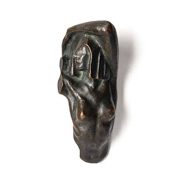 351. Anna Petrus, a patinated bronze sculpture of a female torso, Stockholm, ca. 1915.