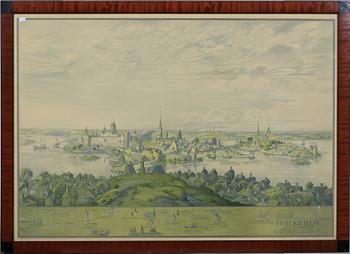 KARTA, tryck, K. Lindholm. 1900-tal.
