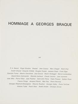 DERRIÈRE LE MIROIR, "Hommage a Georges Braque", No. 144-145-146, 1964.