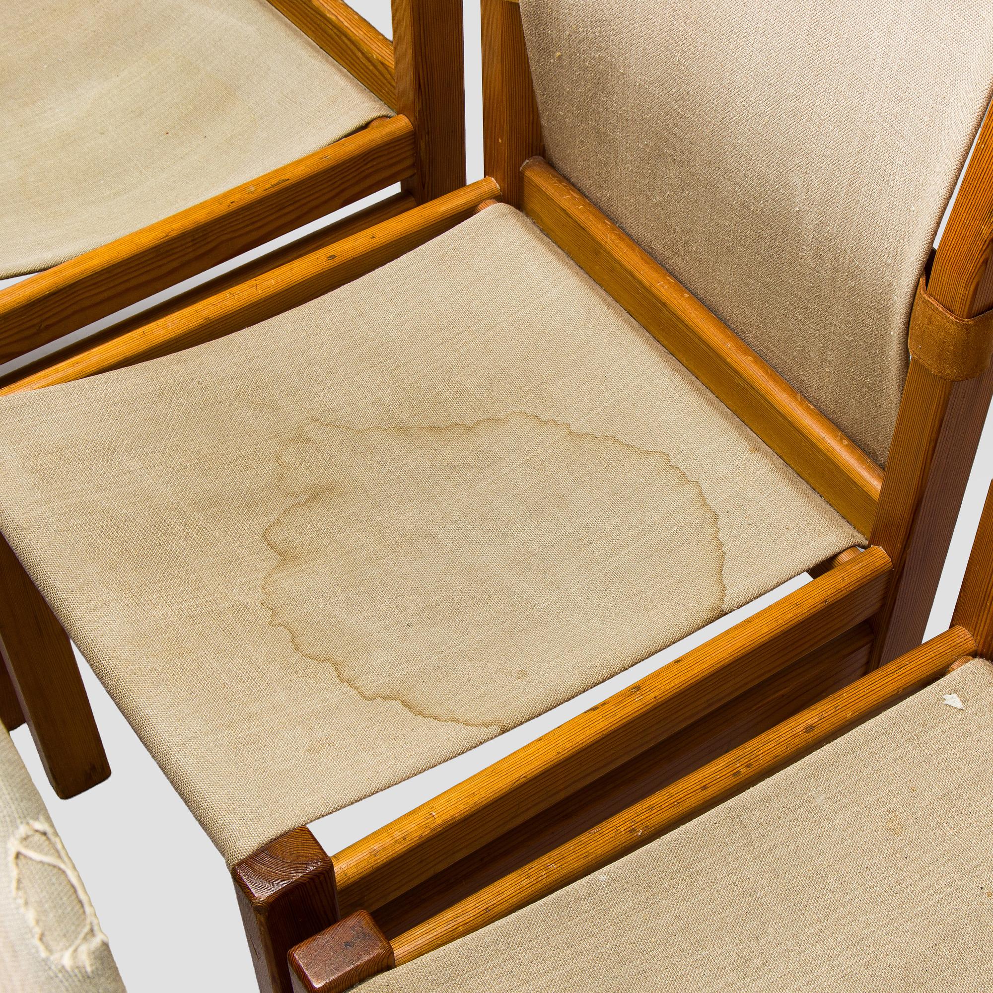 Pirkko Stenros, tuoleja, 8 kpl, Artek, 1950-luku.