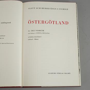 Books, 18 volumes, 'Svenska slott och herresäten', Allhems Förlag, Malmö, 1966-71.