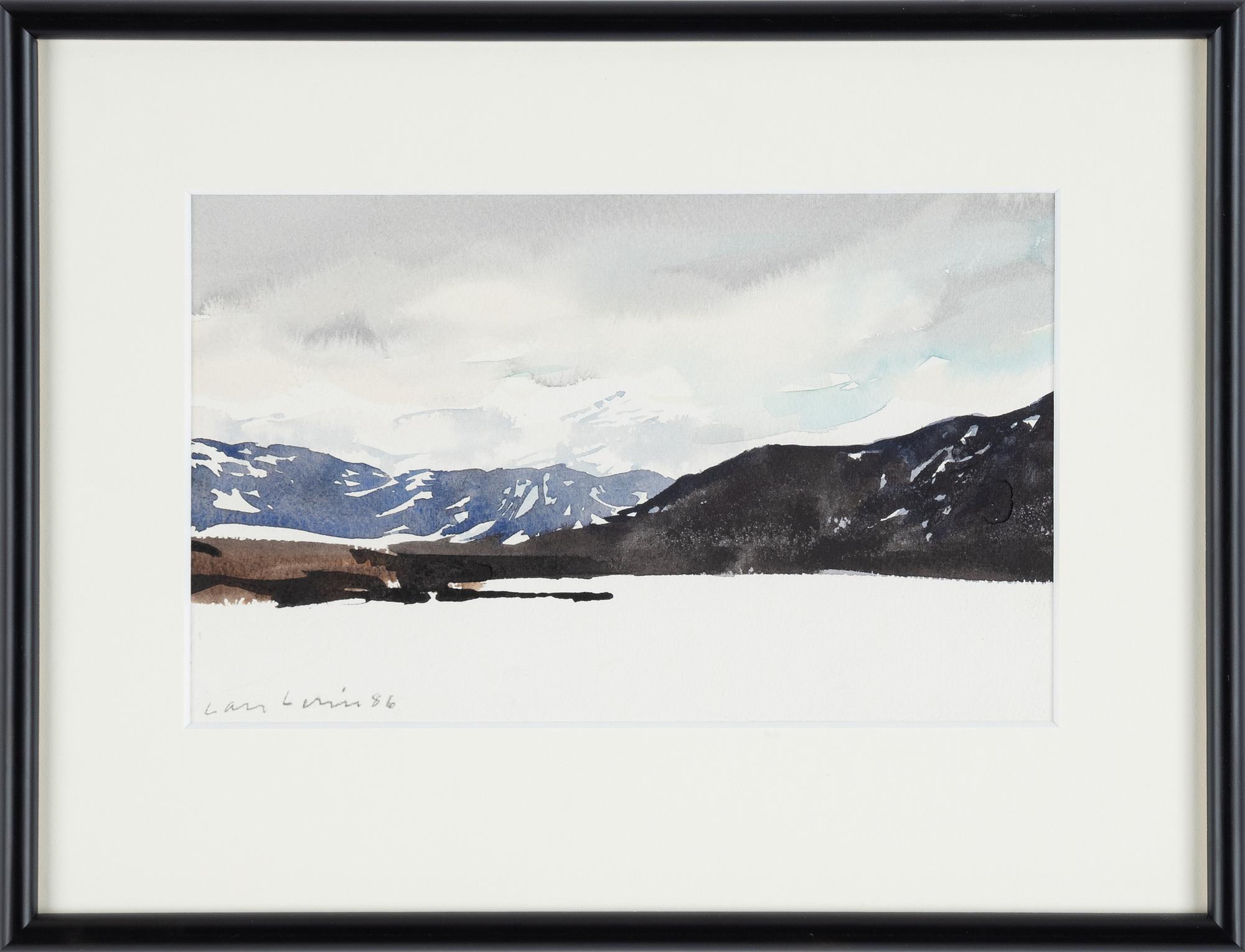 Lars Lerin, watercolor, signed and dated -86.