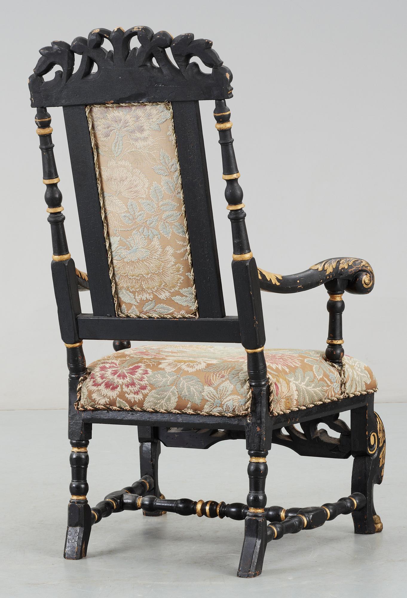 KARMSTOL, barock, 1700-talets början.
