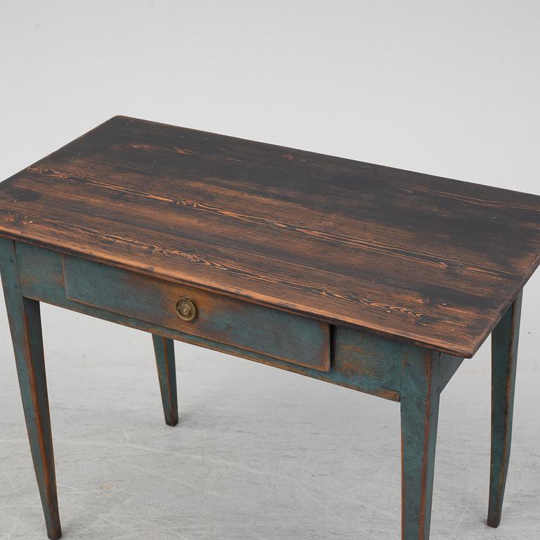 A first half of the 19th century painted writing desk.