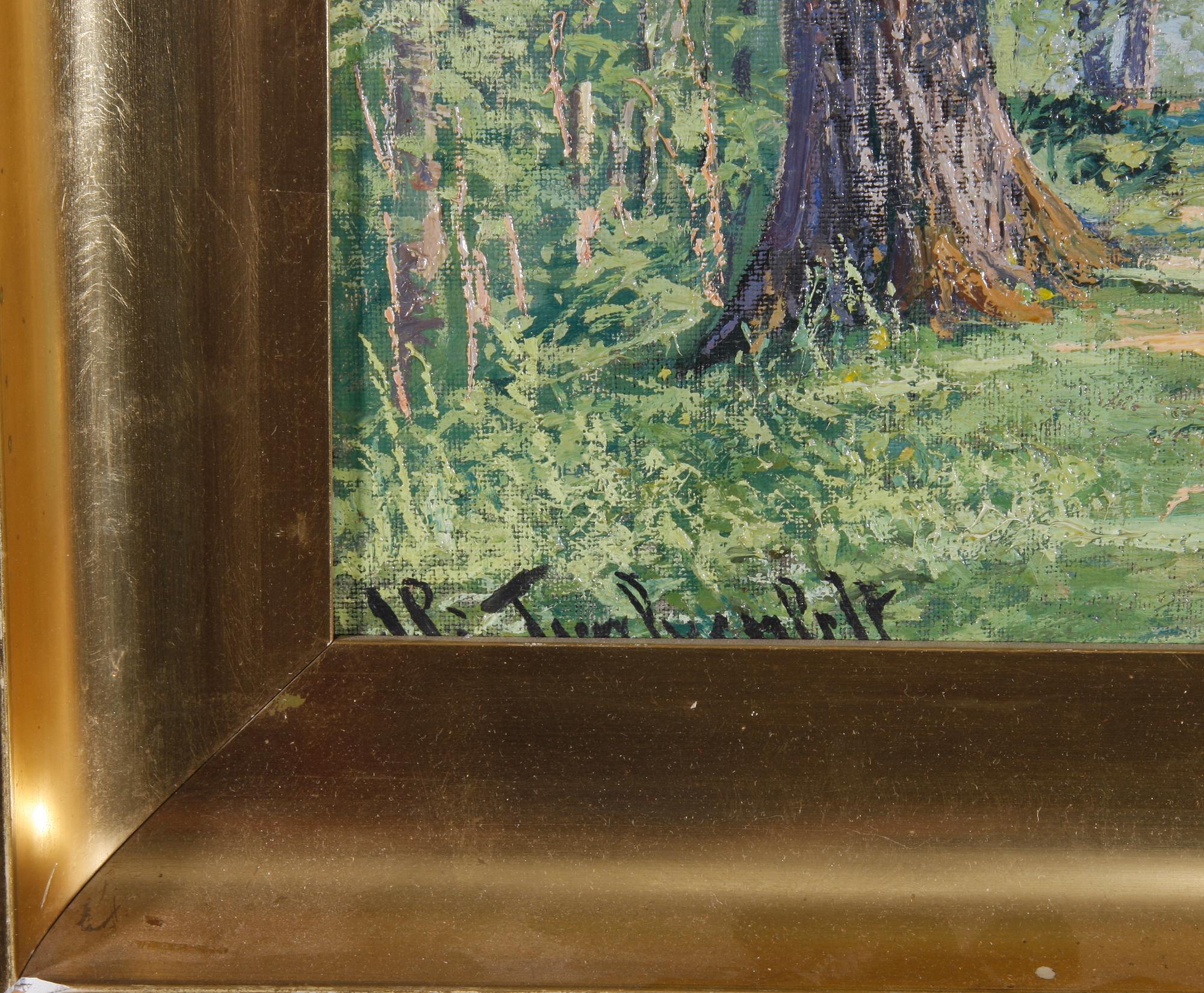 TRAFVENFELT, HJALMAR, olja på duk, sign.