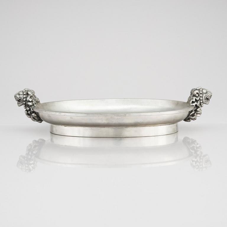 Anna Petrus, & Estrid Ericson, a pewter dish, Svenskt Tenn, Sweden, possibly 1986.