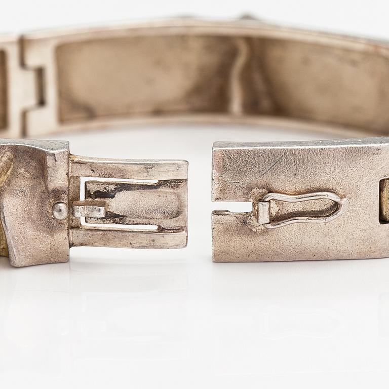 Björn Weckström, Armband "Ceres", sterlingsilver. Lapponia 1978.