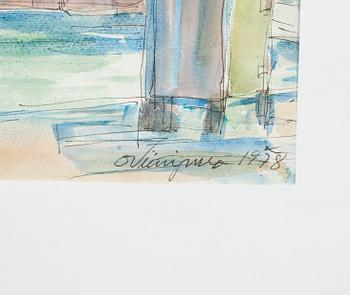 OIVA VIINIPURO, akvarell, signerad och daterad 1978.