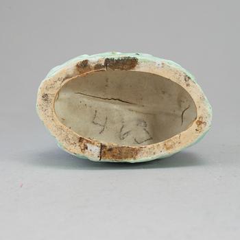 A famille rose figure, Qing dynasty, 19th century.