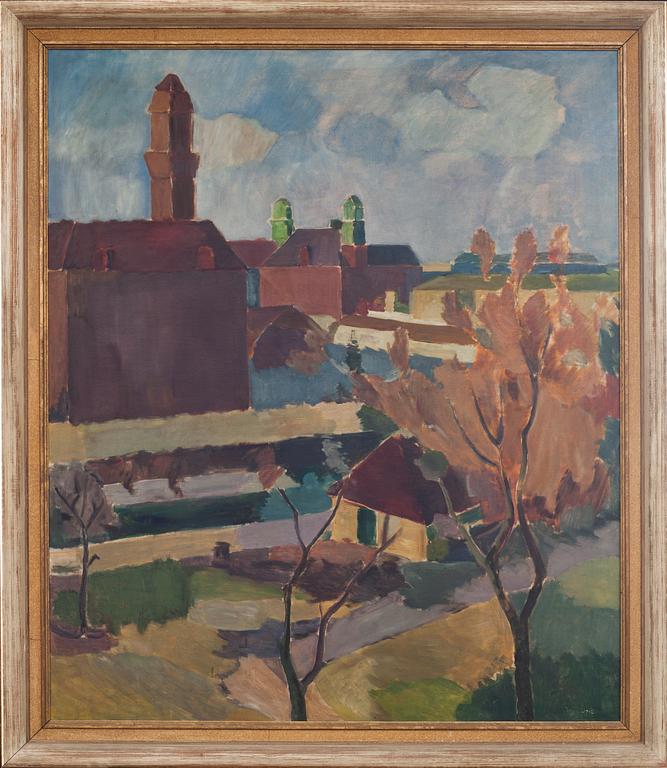 RICHARD BJÖRKLUND, olja på duk, ej signerad.