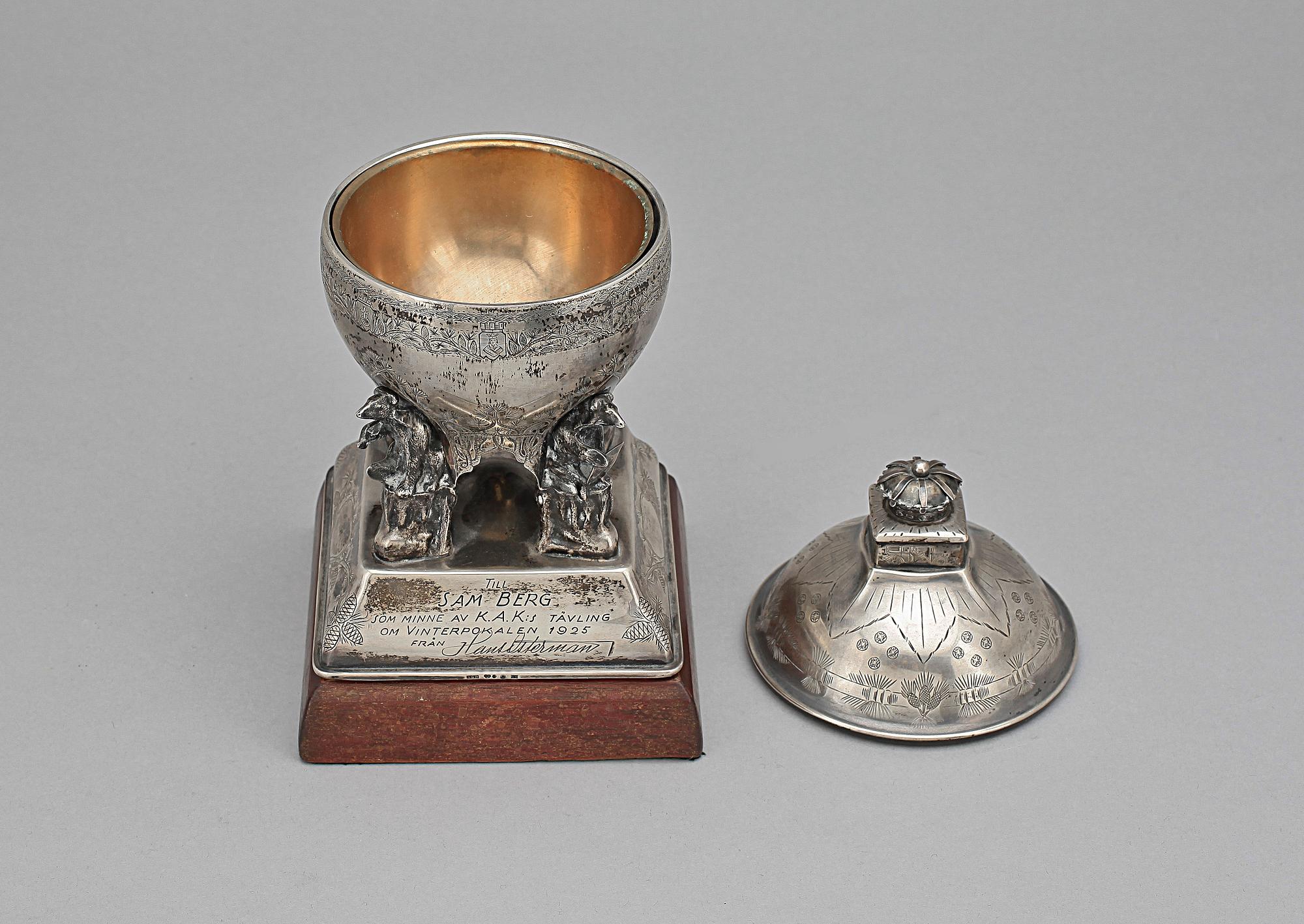 POKAL, silver, AG Dufva Stockholm 1925. Tot vikt ca 595 gram.