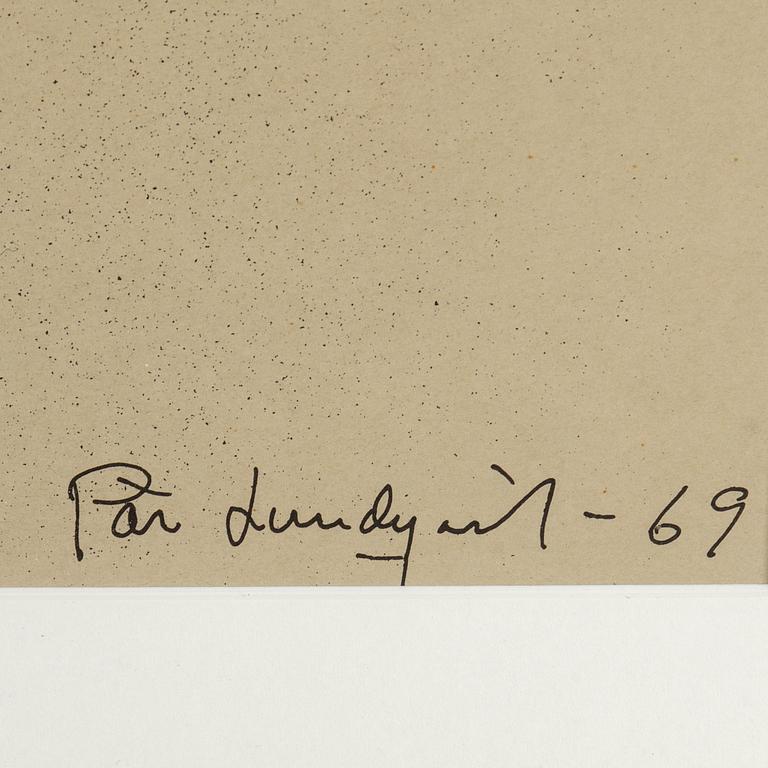 PÄR LUNDQVIST, photograph signed and dated -69.