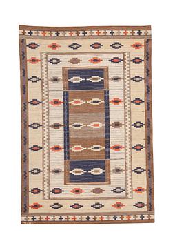 267. Märta Måås-Fjetterström, a carpet, "Ljusa mattan", flat weave, ca 253 x 169 cm, signed MMF.