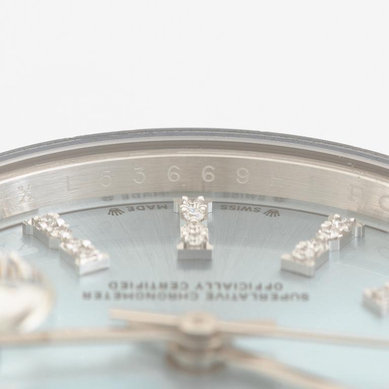 Rolex, Lady-Datejust 28, "Ice Blue Diamond Dial", armbandsur, 28 mm.