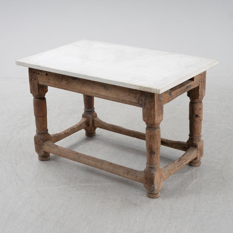 A swedish provincial table, Gotland, Sweden, 19th century.