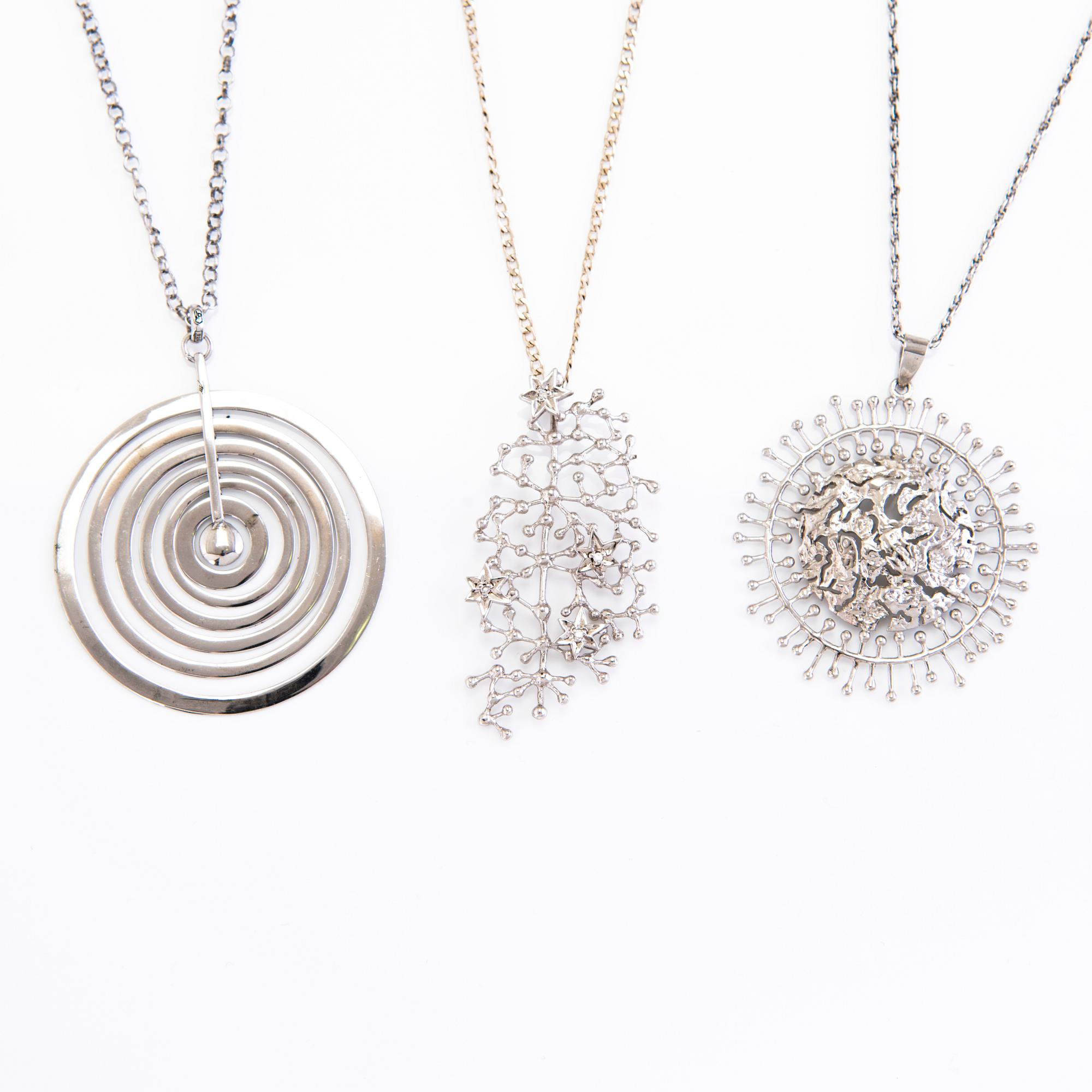 TAPIO WIRKKALA, Halssmycken, 3 st, silver, Kultakeskus.