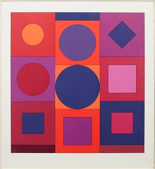 VICTOR VASARELY, serigraph, signed and numbered 50/150.