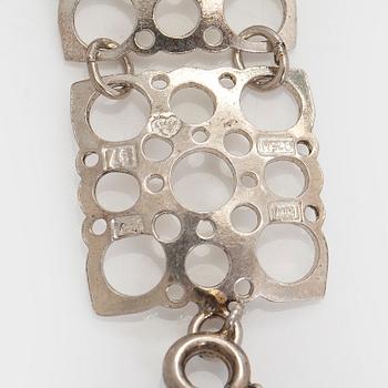 Liisa Vitali, bracelet, "Lace", silver, Wersterback 1971.