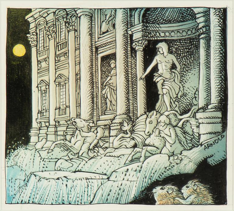Hans Arnold, Trevi Fountain, Rome.