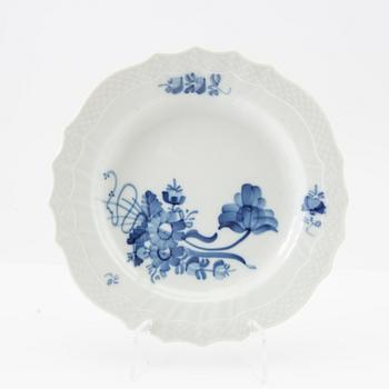 Service 28 pcs "Blue Flower" Royal Copenhagen Denmark later part of the 20th century porcelain.