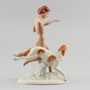 FIGURIN, porslin, Art déco, 1900-talets första hälft.