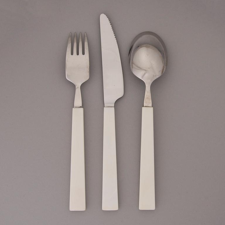 A mid-20th century 30-piece set of "Triennale" cutlery for Fiskars, Finland.