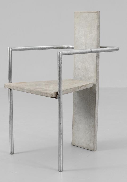 A Jonas Bohlin 'Concrete' armchair, Källemo, Värnamo, Sweden 1981.