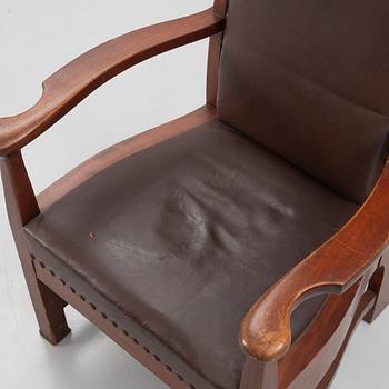 Chairman’s chair, "SEB", executed for Stockholms Enskilda Bank, signed and dated 1907.