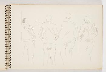 Lotte Laserstein, 4 skissböcker med blyertsteckningar.