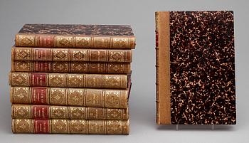 BOKVERK, 8 vol, "Sveriges Medeltid", av Hans Hildebrand, 1879-1903.