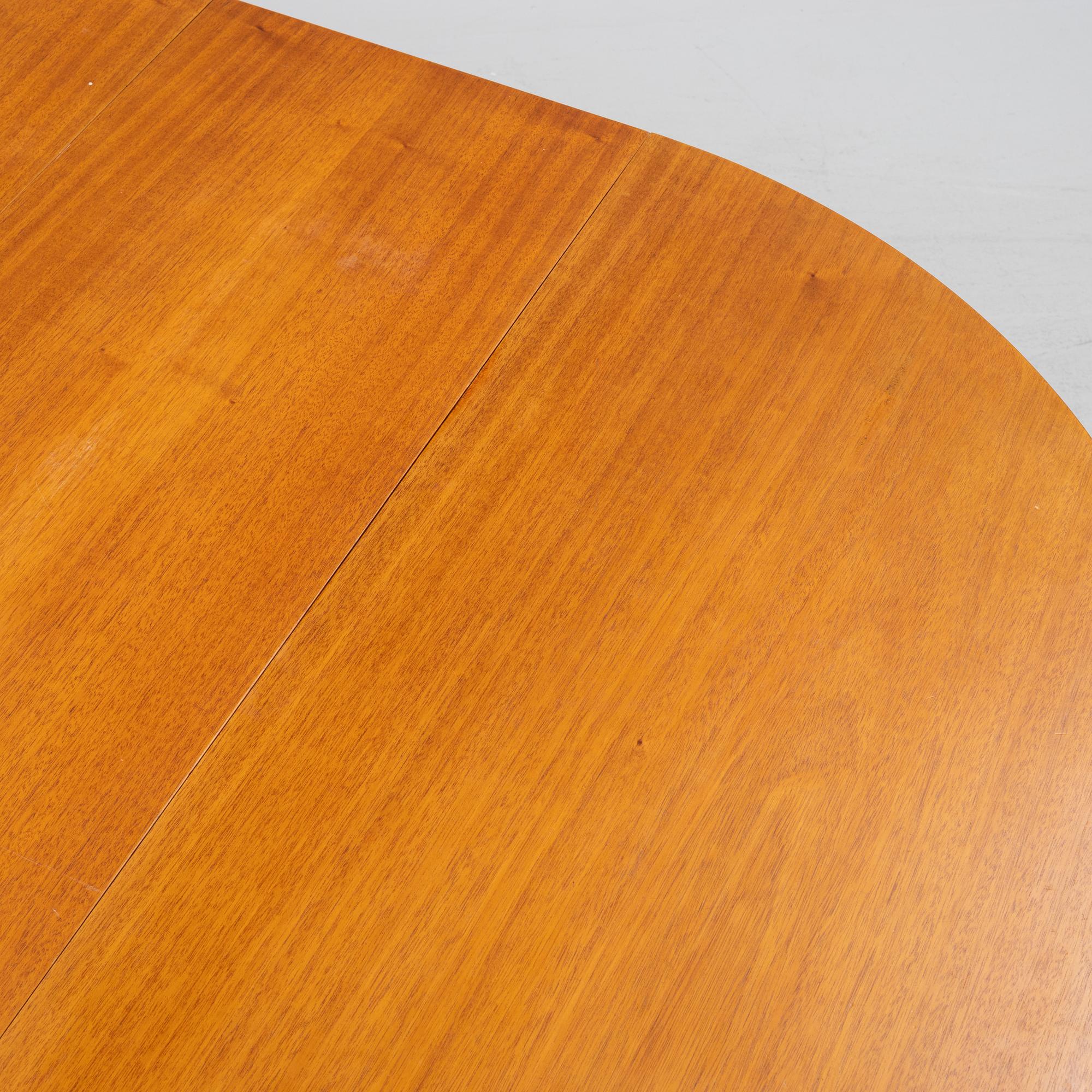 Carl Malmsten, a 'Pyramid' dining table, second half of the 20th century.