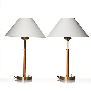 Bertil Brisborg, & Åke Hultgren (Sweden 1931-2013), a pair of table lamps, model "2043", Nordiska Kompaniet 1940-50s.