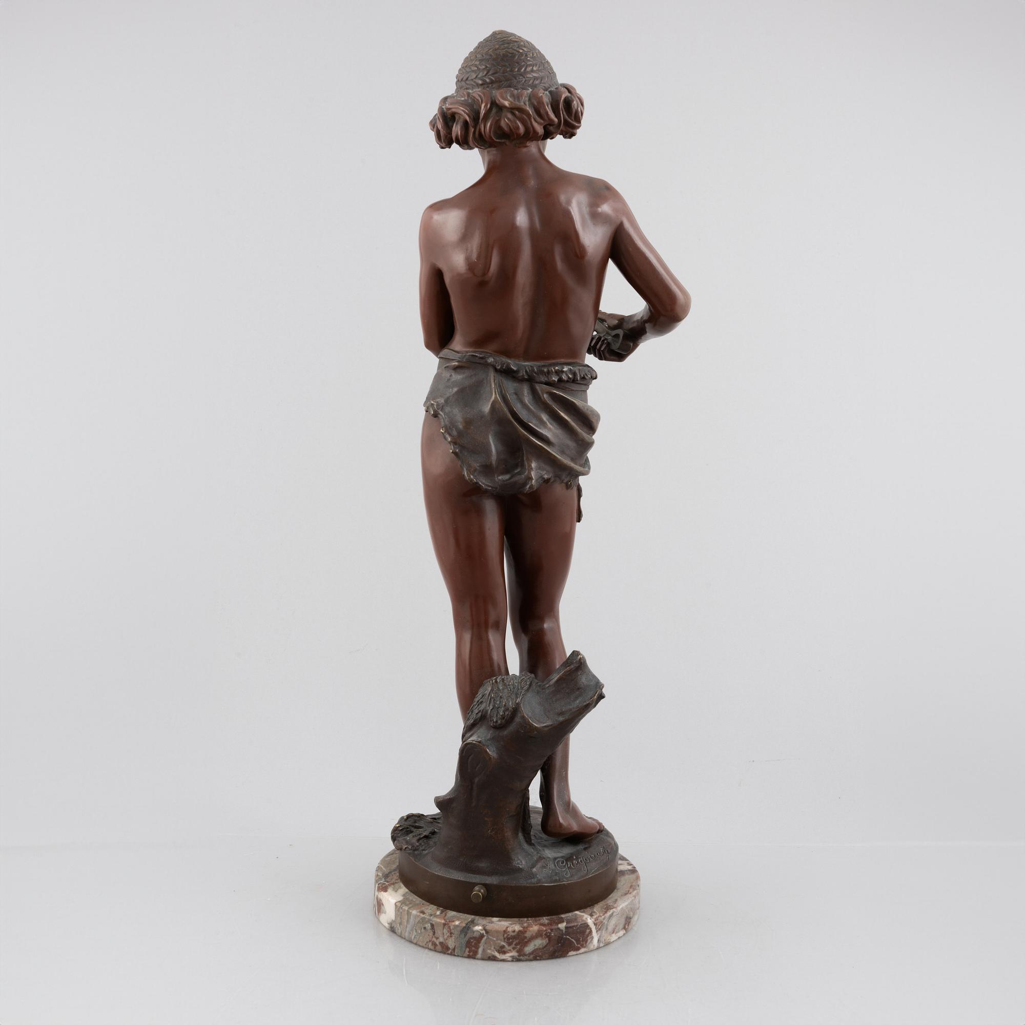 Jean Louis Grégoire, "L'oiseleur".