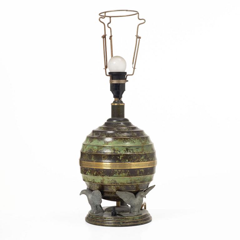 An Art Deco table lamp, 1920s/30s.
