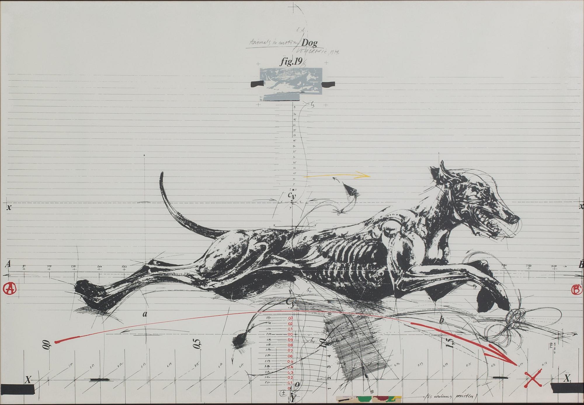 VLADIMIR VELICKOVIC, färglitografi, signerad o daterad, 1979, E.A.
