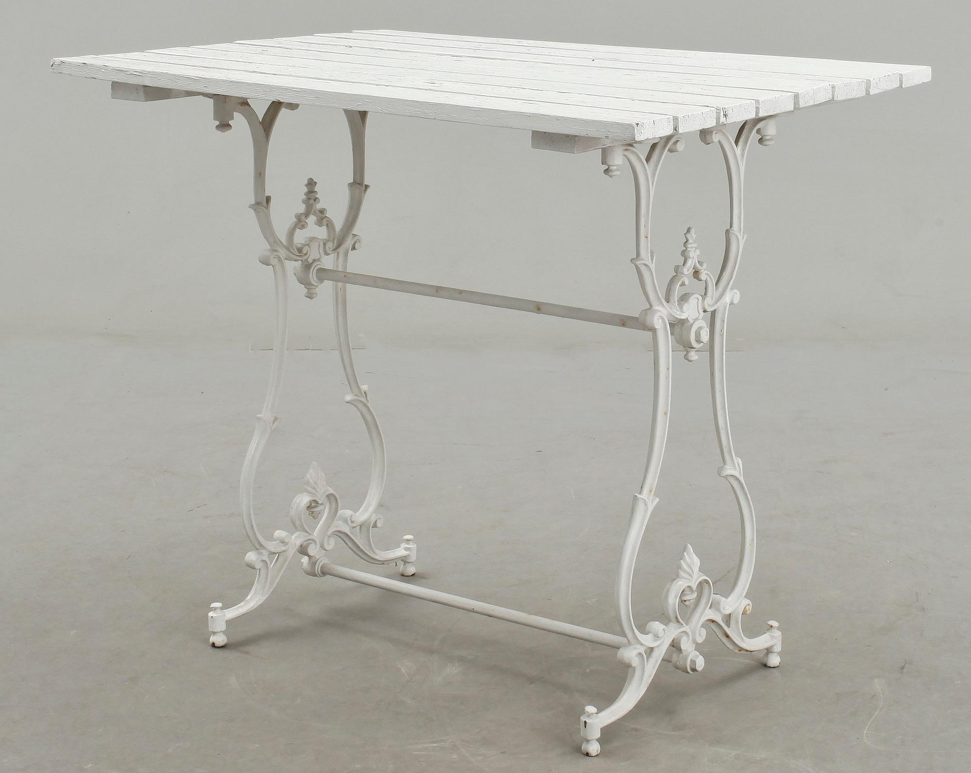 TRÄDGÅRDSBORD, 1800-talets slut.