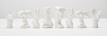 Bengt Lindström, chess game with chess pieces, executed around 1994-95.