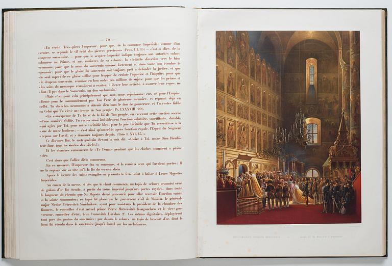The Magnificent  Coronation Album of Emperor Alexander II and Empress Maria Aleksandrovna 1856.