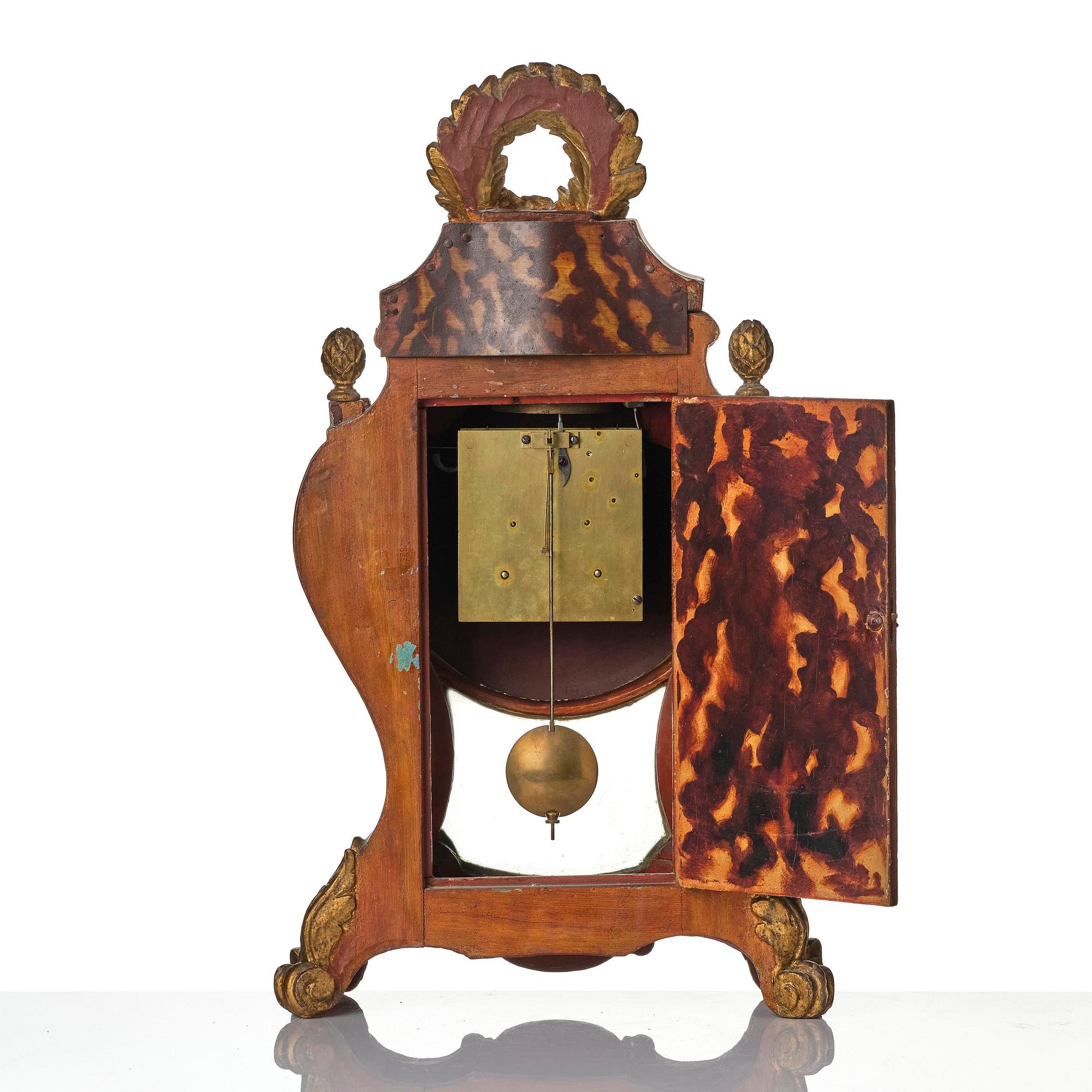 A Swedish rococo striking bracket clock by J. Bergström (f.l. in Stockholm ca 1775).