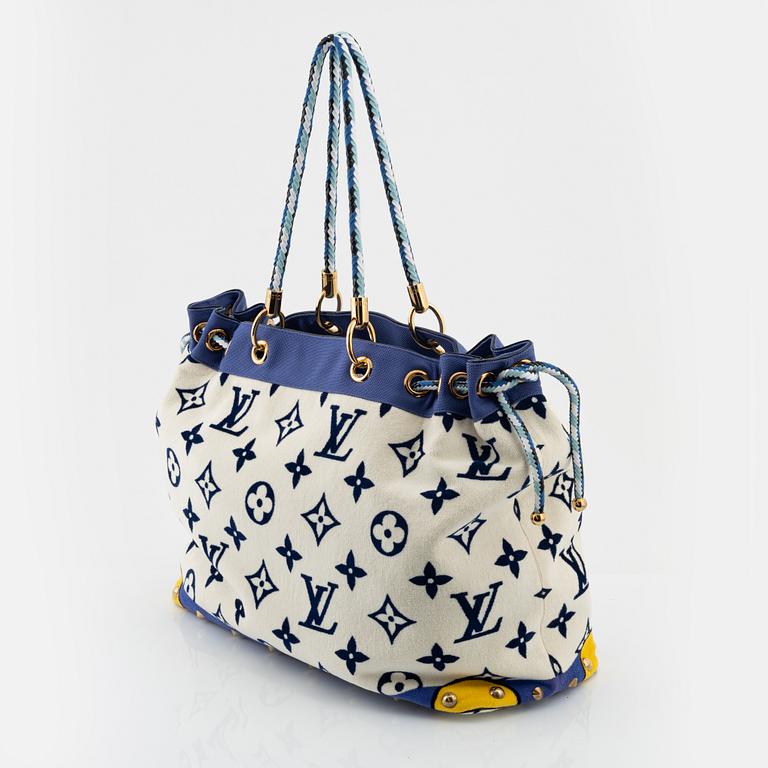 Louis Vuitton, a Cotton monogram 'Eponge cabas blue', limited edition 2005.