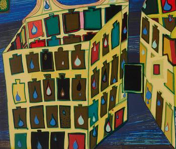 Friedensreich Hundertwasser, silkscreen in colours, stamped 1622/3000.