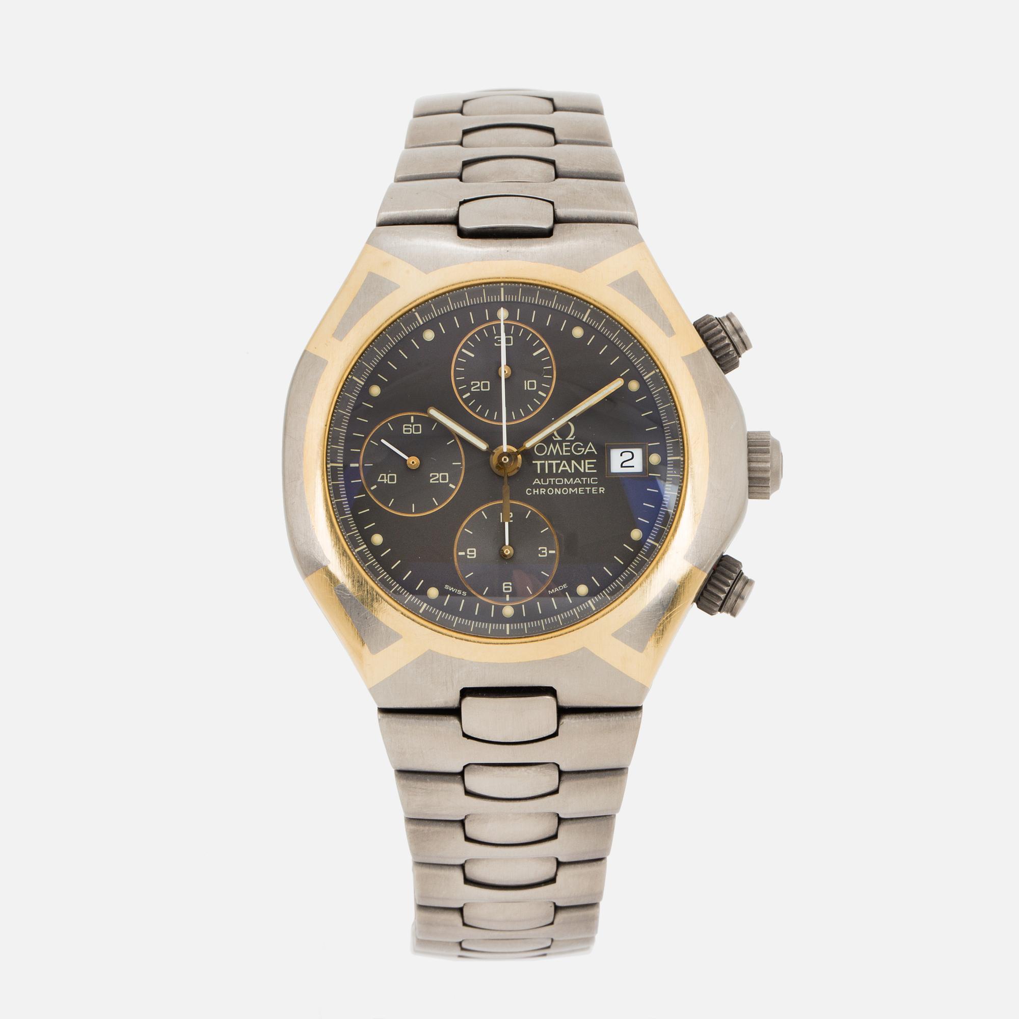 OMEGA, Titane, chronometer, chronograph, wristwatch, 41,5 mm.